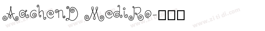 AachenD MediRo字体转换